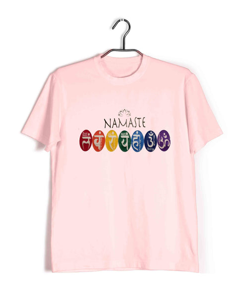 Yoga 7 Chakras Sports Fitness Casual Graphic Printed T-Shirt for Men